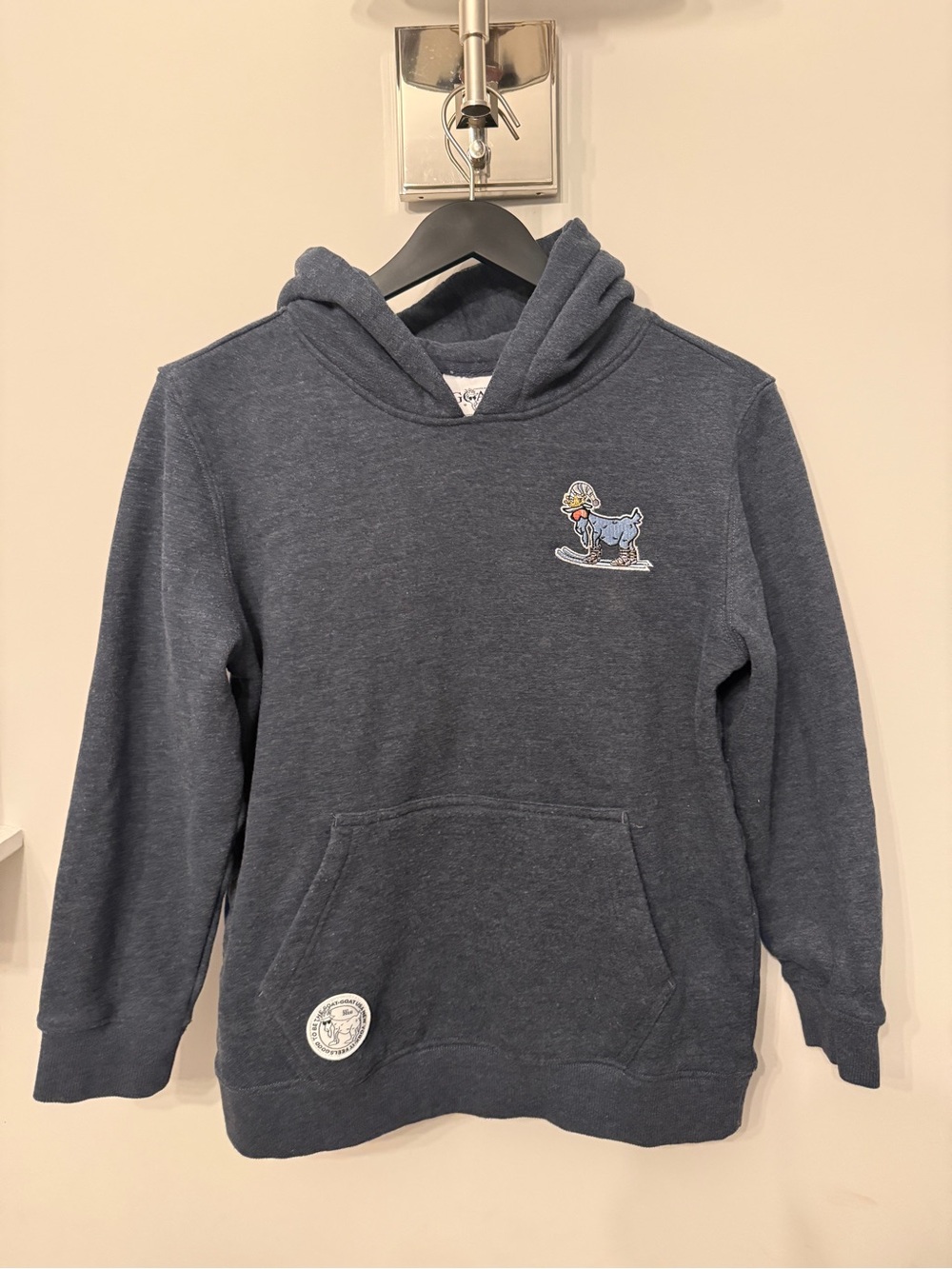 Kids Navy Hoodie with Snowboard 🏂